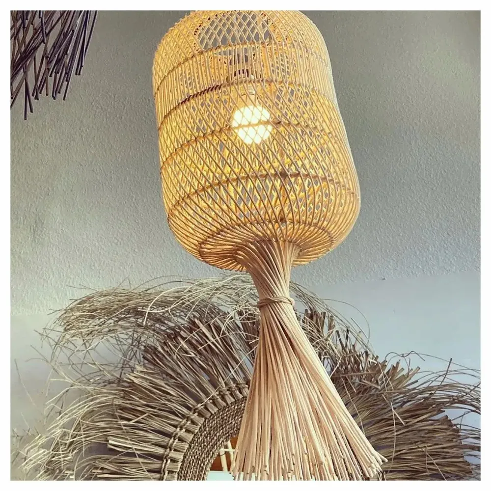 Lampadaires - Le Dumpling Lampadaire - Suspension - Naturel - M - BAZAR BIZAR LIVING