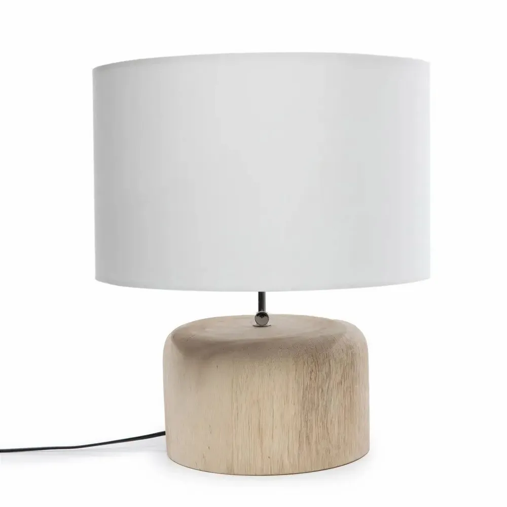 Lampes à poser - Le Teak Wood Pied De Lampe De Table - Naturel - BAZAR BIZAR LIVING