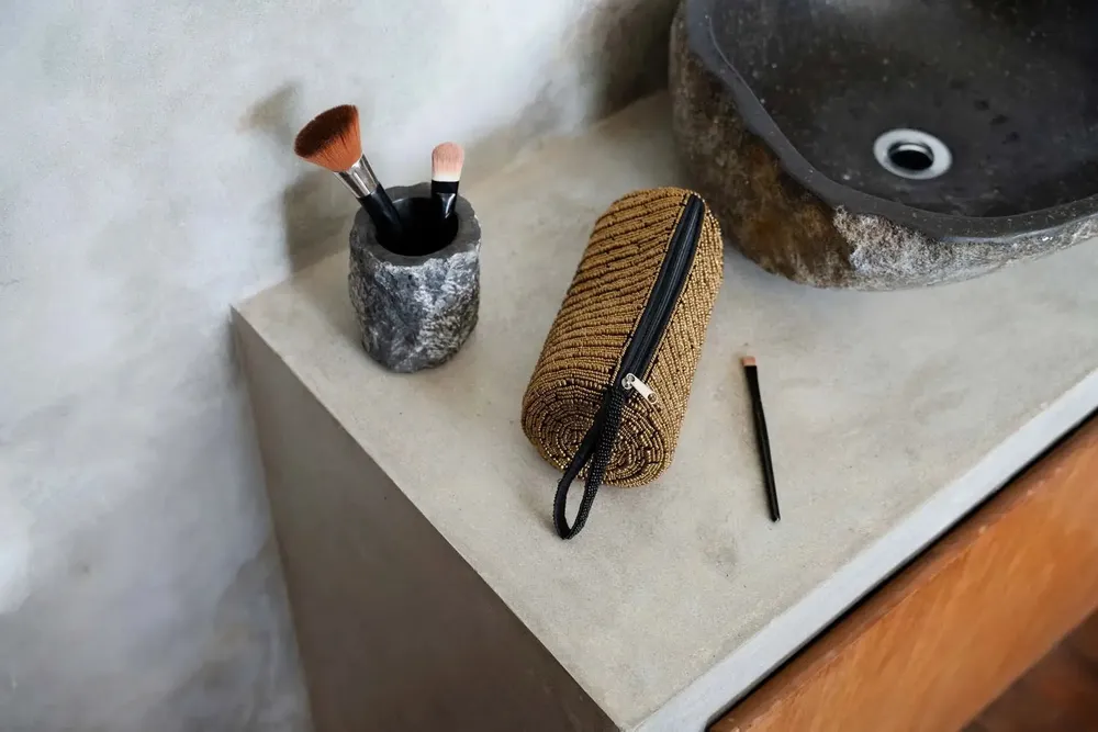 Clutches - The Pencil Case - Gold - BAZAR BIZAR LIVING