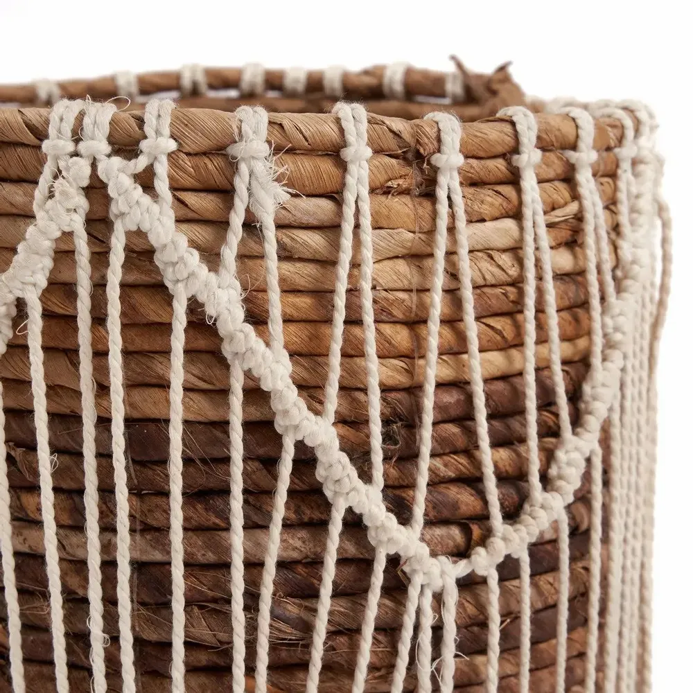 Baskets - The Macra-mazing Basket - Natural White - L - BAZAR BIZAR LIVING