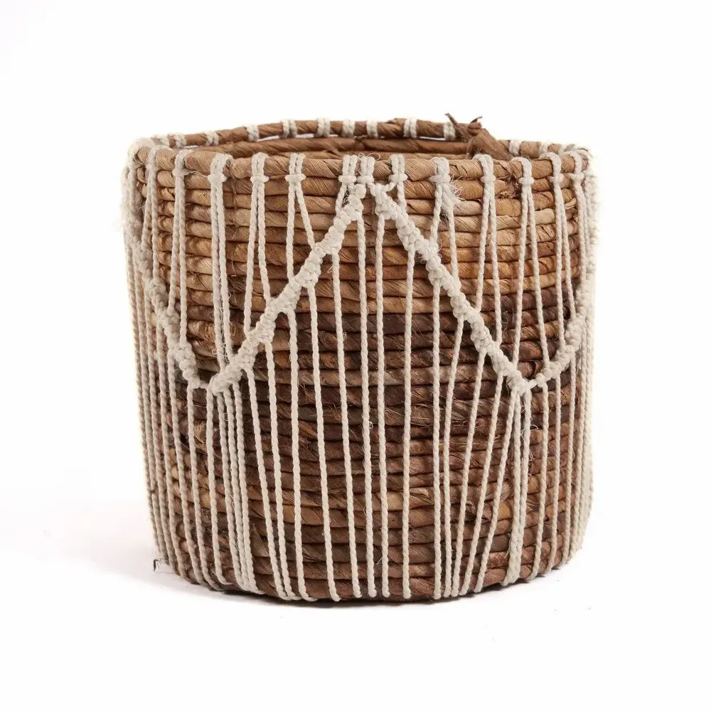 Baskets - The Macra-mazing Basket - Natural White - L - BAZAR BIZAR LIVING