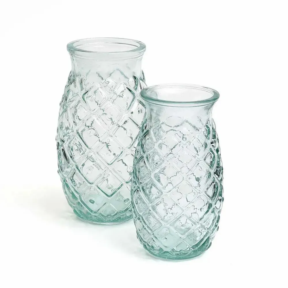 Glass - The Pineapple Glass - Blue - L - BAZAR BIZAR LIVING