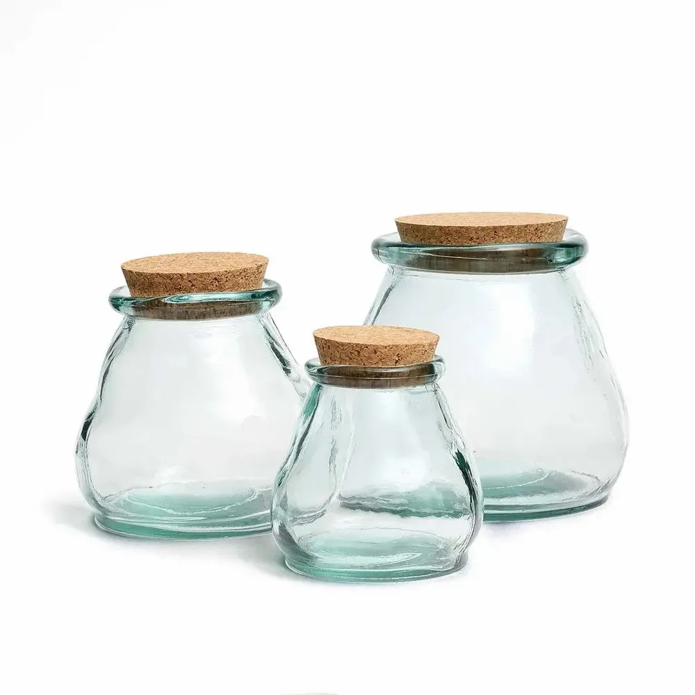 Verres - Le Pot En Verre Belly - Bleu - S - BAZAR BIZAR LIVING