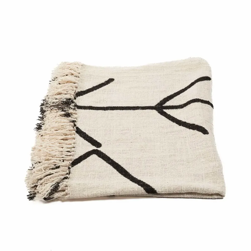 Plaids - Le Jeté de Lit Evil Eye - Noir - BAZAR BIZAR LIVING