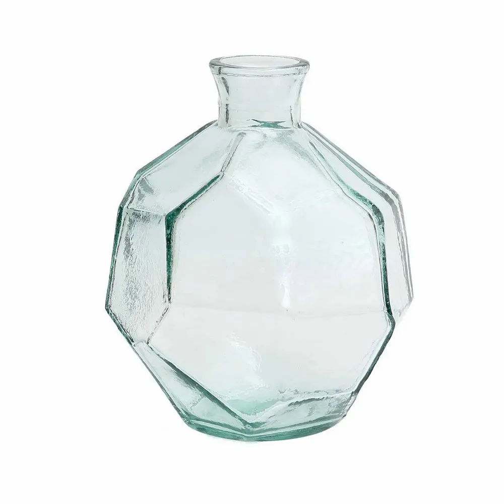 Vases - The Round Origami Vase - Blue - BAZAR BIZAR LIVING