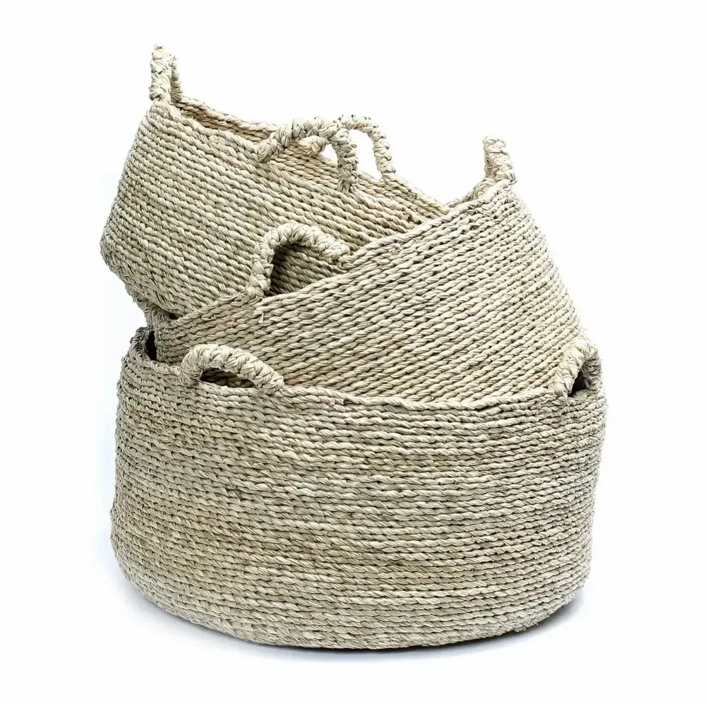 Baskets - Les Quatre Mains Baskets - Natural - L - BAZAR BIZAR LIVING