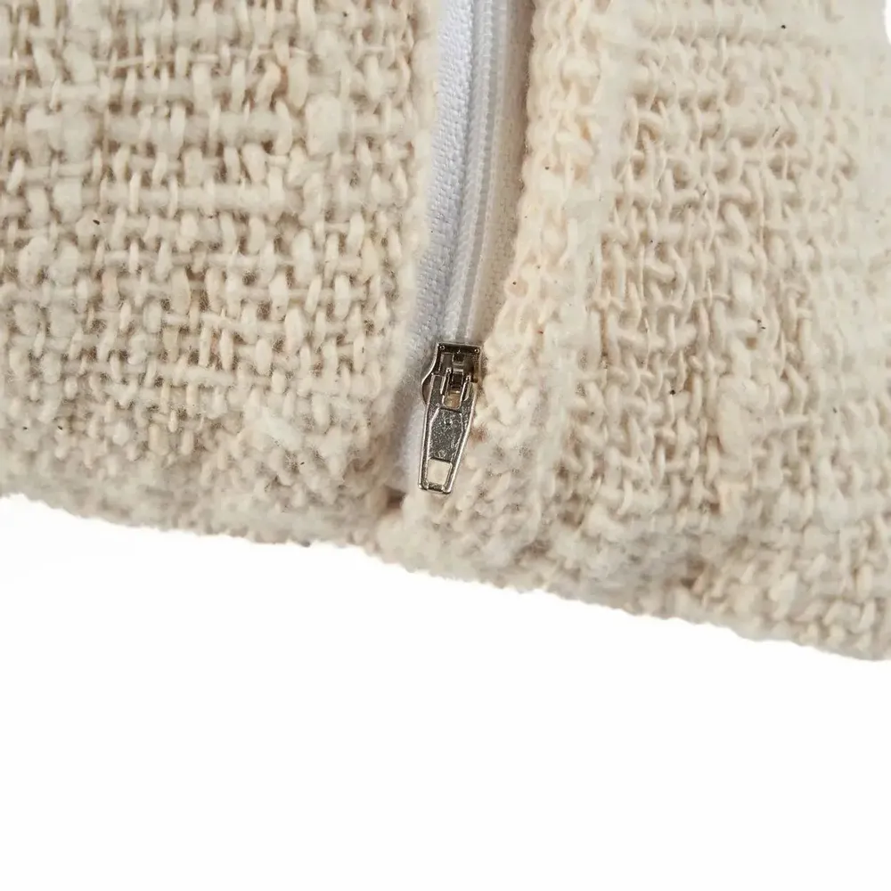 Coussins - La Housse de Coussin Isla Palm - Blanc Naturel - BAZAR BIZAR LIVING