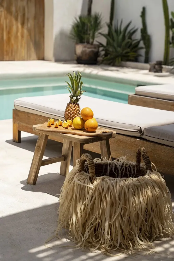 Baskets - The Raffia Basket - L - BAZAR BIZAR LIVING