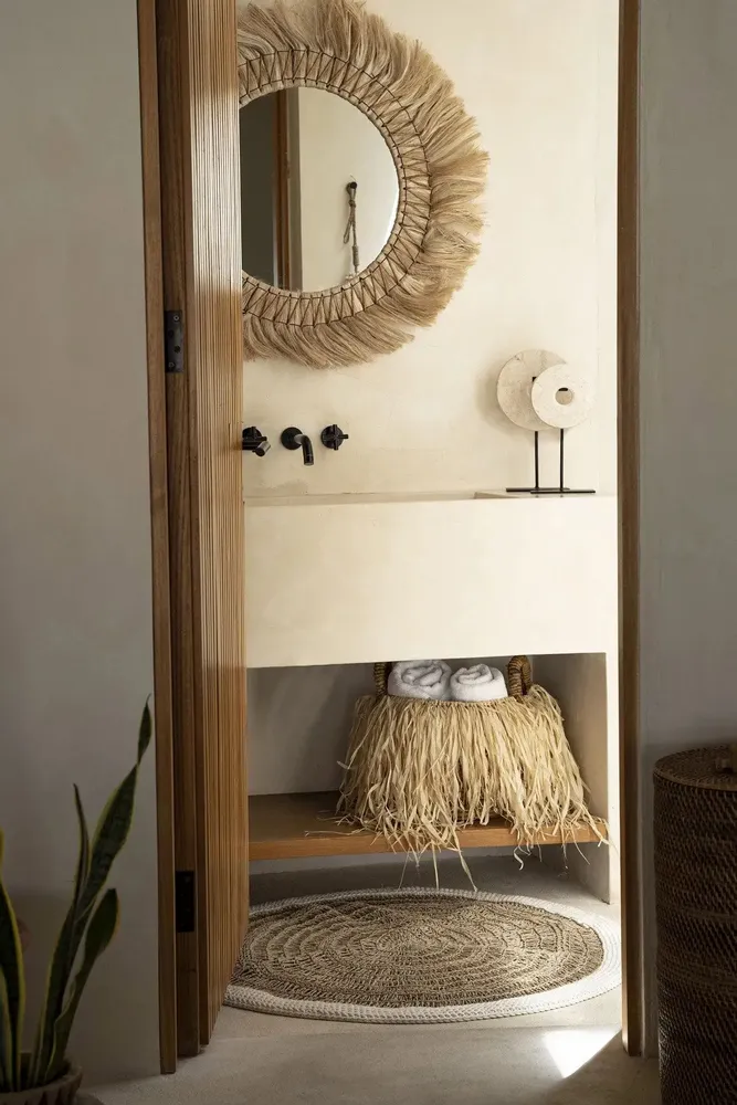 Baskets - The Raffia Basket - L - BAZAR BIZAR LIVING