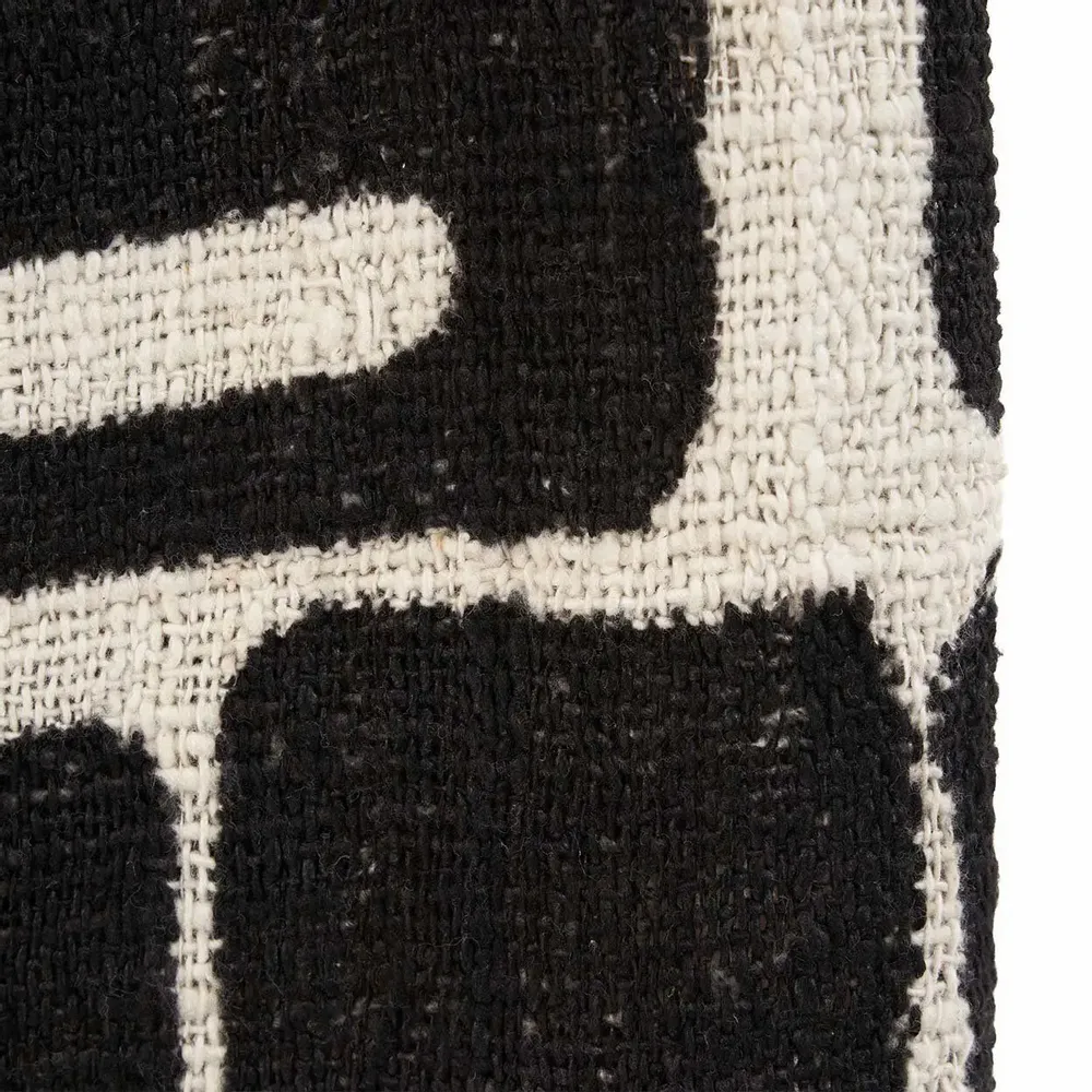 Plaids - Le Jeté de Lit Aztec - Naturel Noir - BAZAR BIZAR LIVING