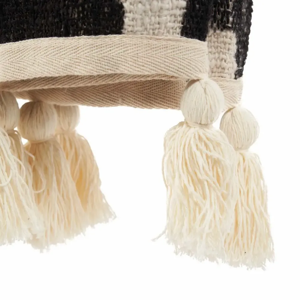 Plaids - Le Jeté de Lit Aztec - Naturel Noir - BAZAR BIZAR LIVING