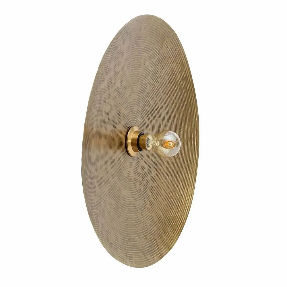 Wall lamps - The Full Moon Wall Lamp - Brass - M - BAZAR BIZAR LIVING
