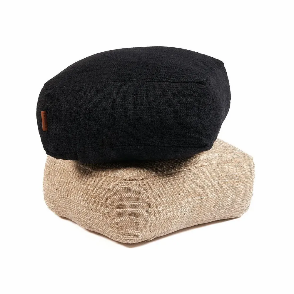 Ottomans - The Comfy Pouffe - Black - BAZAR BIZAR LIVING