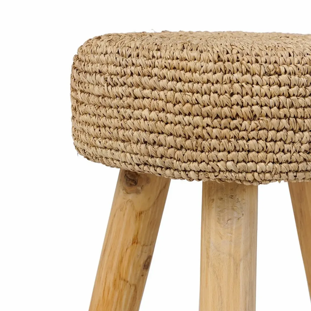 Tabourets - Le Tabouret Raphia - Naturel - BAZAR BIZAR LIVING