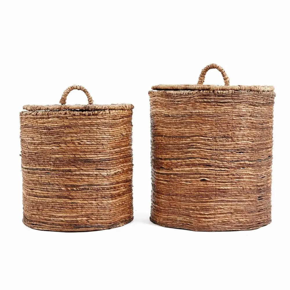 Corbeilles - Les Paniers en Feuilles de Banane Chingon - Naturel - L - BAZAR BIZAR LIVING