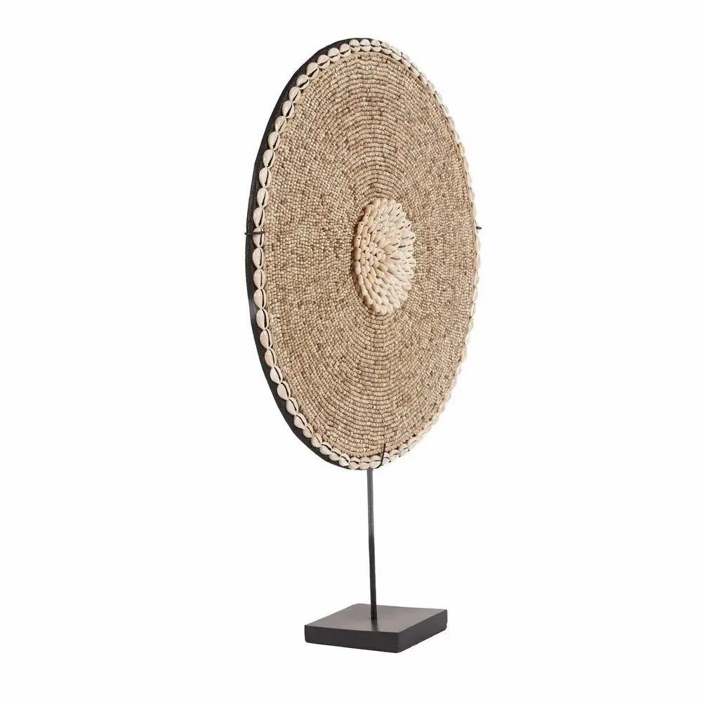 Sculptures, statuettes et miniatures - La Coquille Guadeloupe sur Support - Blanc Naturel - BAZAR BIZAR LIVING