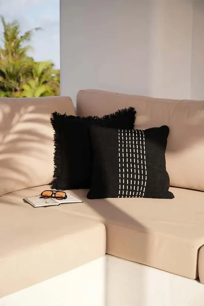Coussins - Housse De Coussin Full Moon - Noir - BAZAR BIZAR LIVING