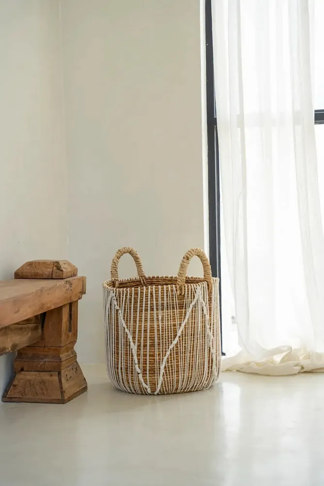 Corbeilles - Le Panier Straight Stitched Macrame - M - BAZAR BIZAR LIVING