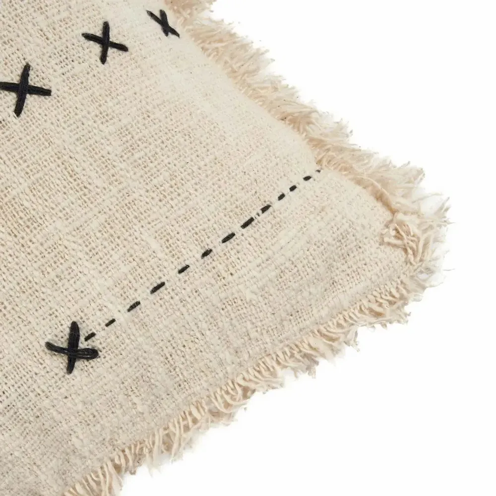 Coussins - Housse De Coussin French Kiss - Naturel Noir - BAZAR BIZAR LIVING