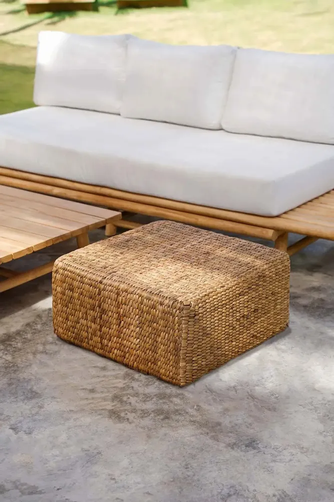 Poufs - Le Pouf Carré Jacinthe - Naturel - M - BAZAR BIZAR LIVING