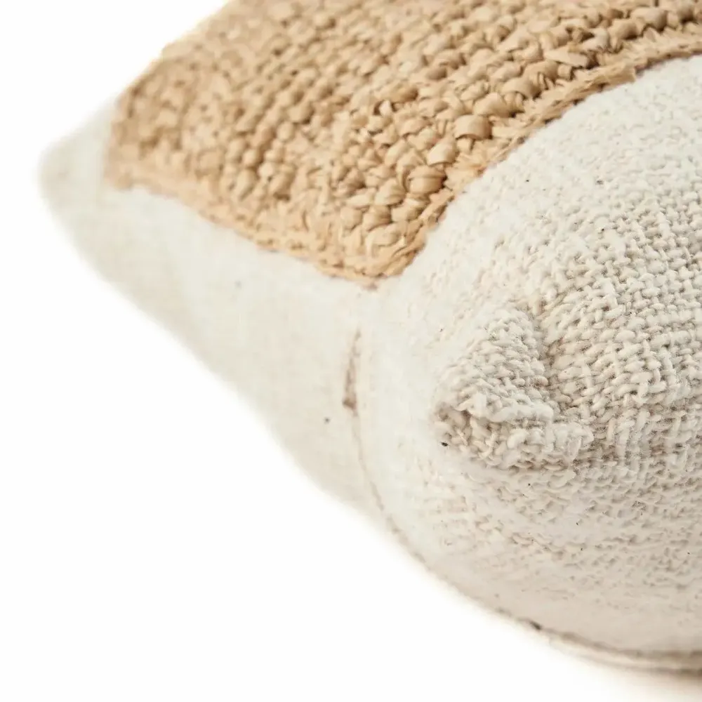 Coussins - Housse De Coussin Raffia Stamp - Naturel - BAZAR BIZAR LIVING