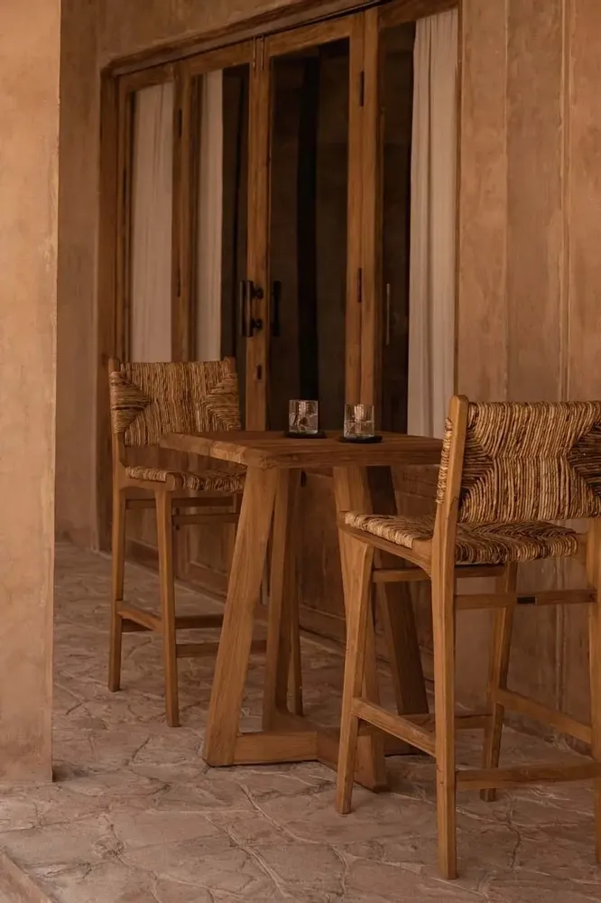 Tabourets - Le Tabouret de Bar Puquta - Naturel - Intérieur - BAZAR BIZAR LIVING