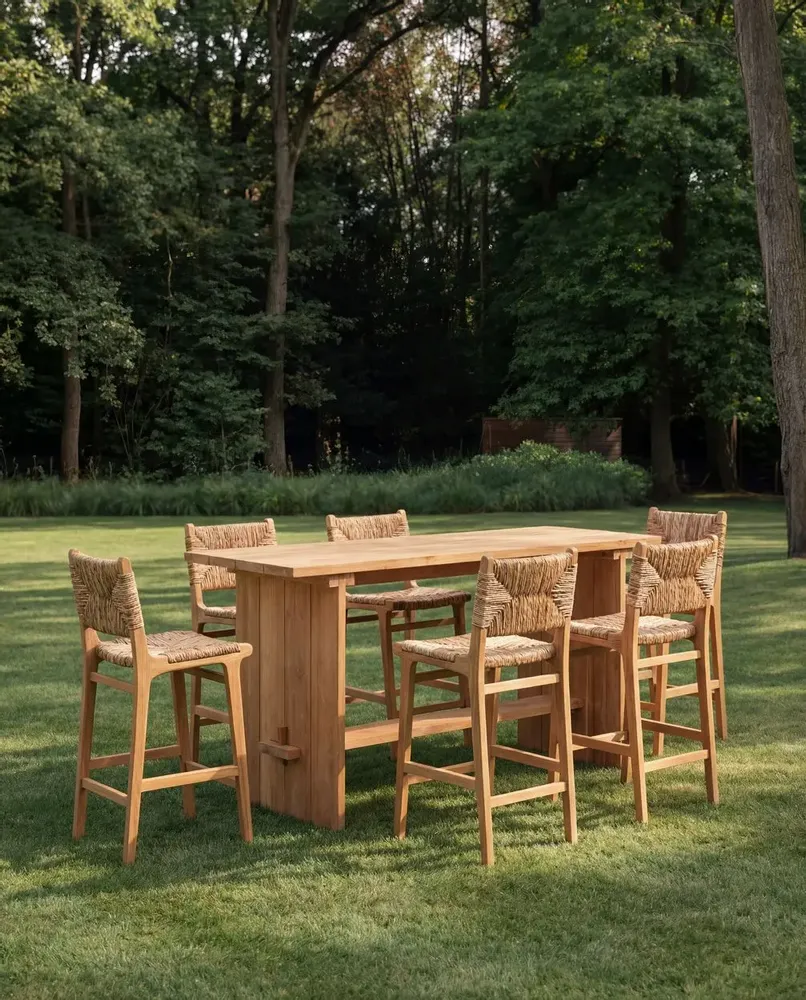 Tabourets - Le Tabouret de Bar Puquta - Naturel - Intérieur - BAZAR BIZAR LIVING