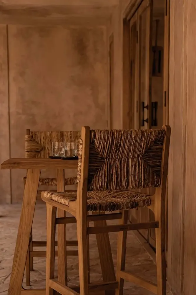 Tabourets - Le Tabouret de Bar Puquta - Naturel - Intérieur - BAZAR BIZAR LIVING