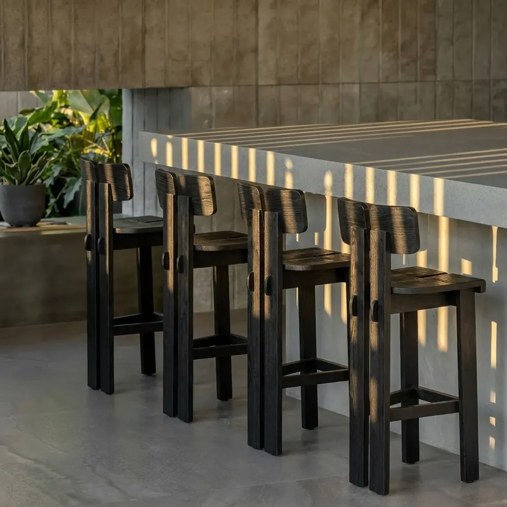 Tabourets - Le Sama Sama Tabouret de Bar - Noir - BAZAR BIZAR LIVING