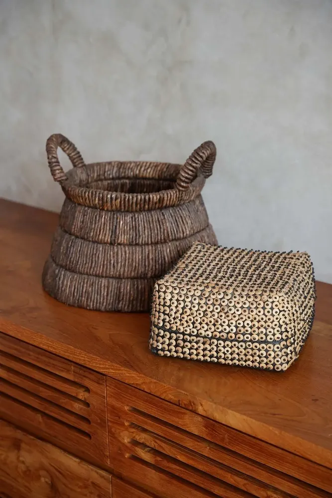 Coffrets et boîtes - Le Panier Coconut Shell - Naturel - L - BAZAR BIZAR LIVING