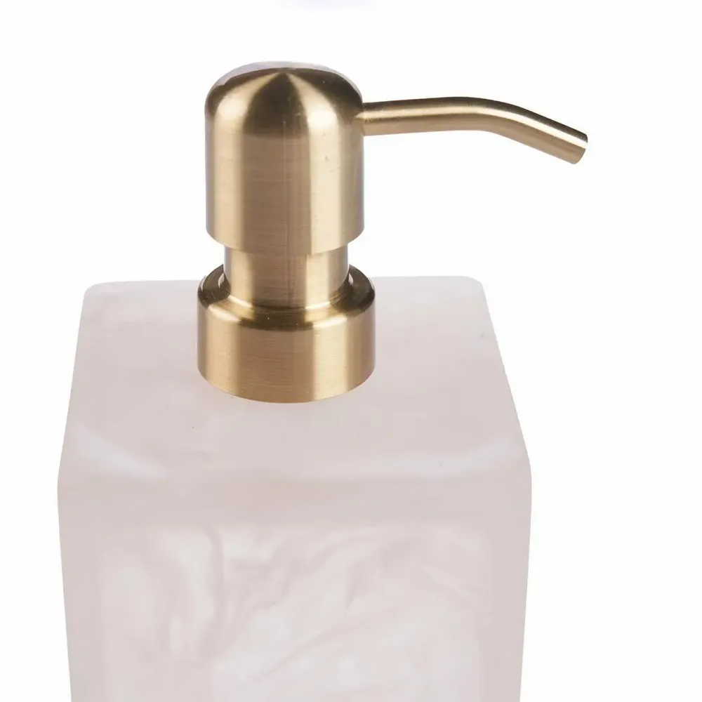 Soap dishes - The Resin Soap Dispenser - Pink White - BAZAR BIZAR LIVING