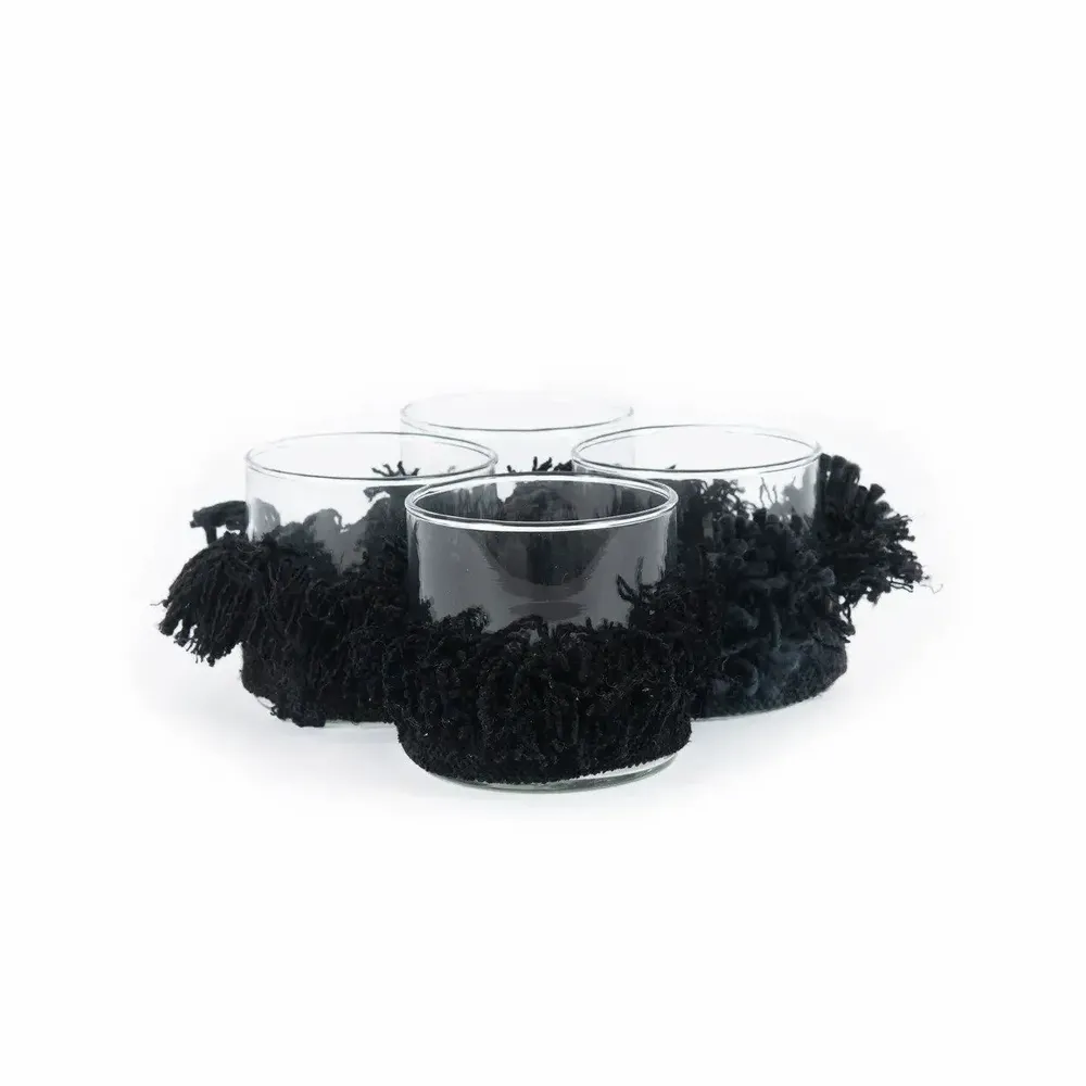 Bougeoirs et photophores  - Le Bougeoir Oh My Gee - Velours Noir - S - BAZAR BIZAR LIVING