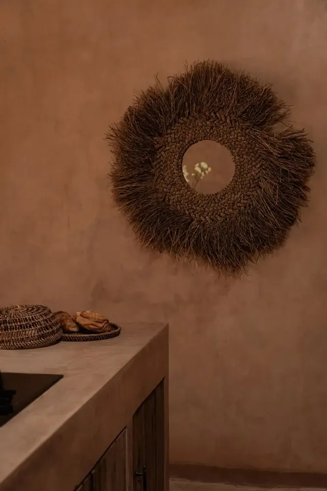 Platter and bowls - The Rattan Food Cover - Natural Brown - M - BAZAR BIZAR LIVING