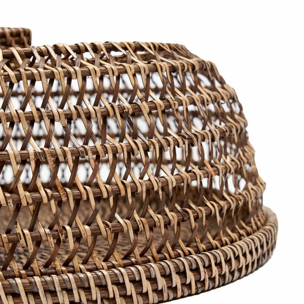 Platter and bowls - The Rattan Food Cover - Natural Brown - M - BAZAR BIZAR LIVING
