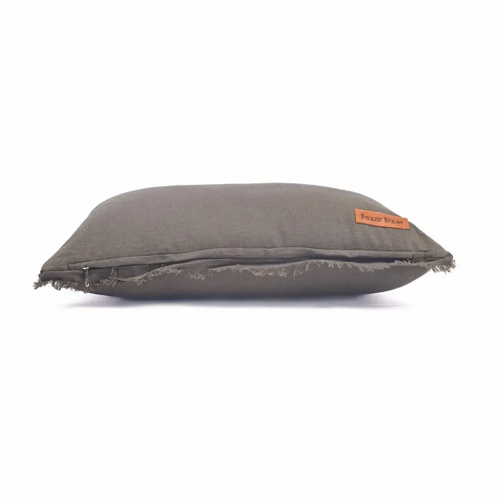 Coussins - La Housse de Coussin Smoky Vibe - Grise - 30x50 - BAZAR BIZAR LIVING