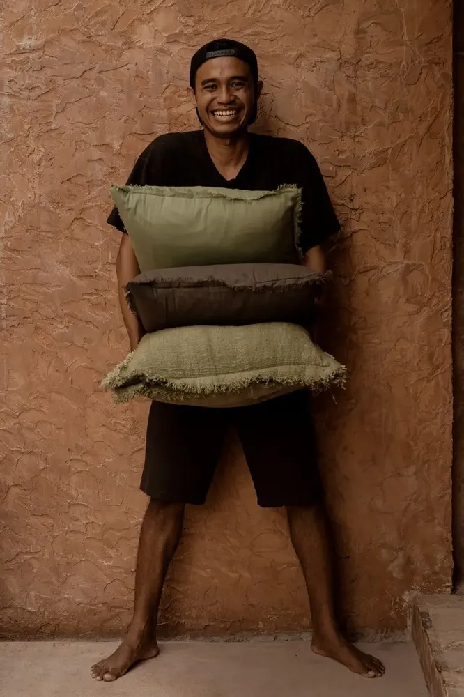 Cushions - The Smoky Vibe Cushion Cover - Grey - BAZAR BIZAR LIVING