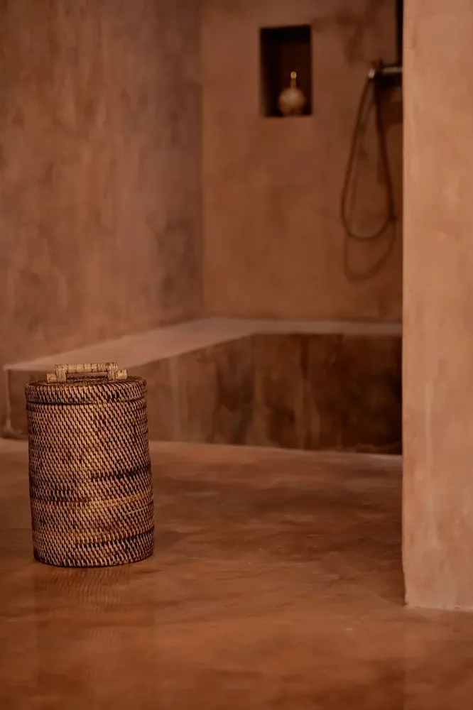 Boîtes de rangement  - Le Panier En Rotin Haut - Brun Naturel - BAZAR BIZAR LIVING