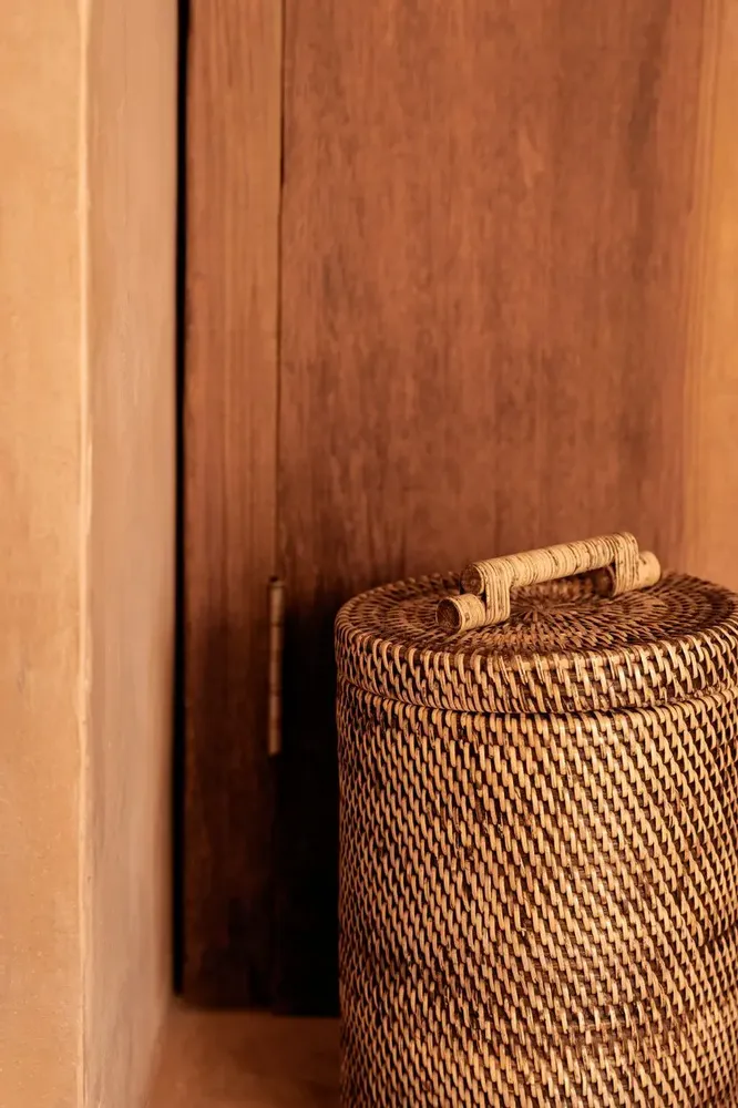 Boîtes de rangement  - Le Panier En Rotin Haut - Brun Naturel - BAZAR BIZAR LIVING