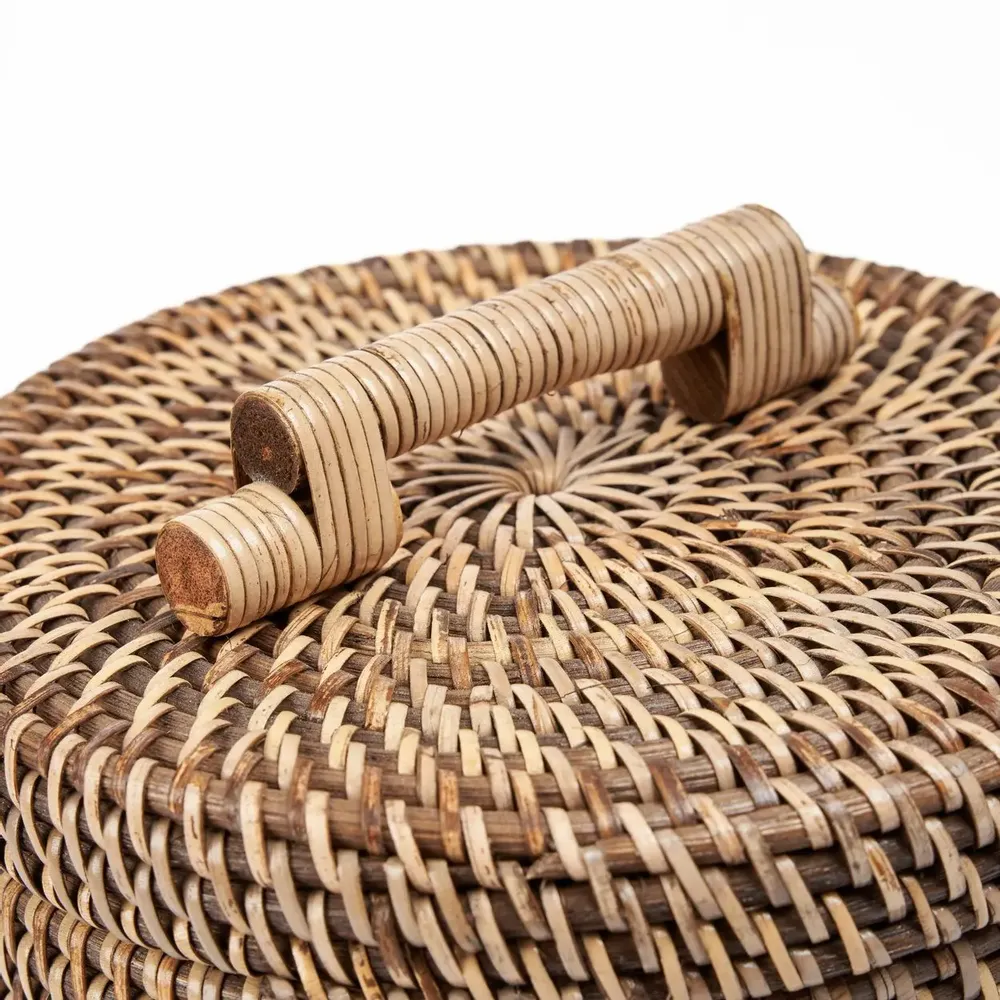 Boîtes de rangement  - Le Panier En Rotin Haut - Brun Naturel - BAZAR BIZAR LIVING