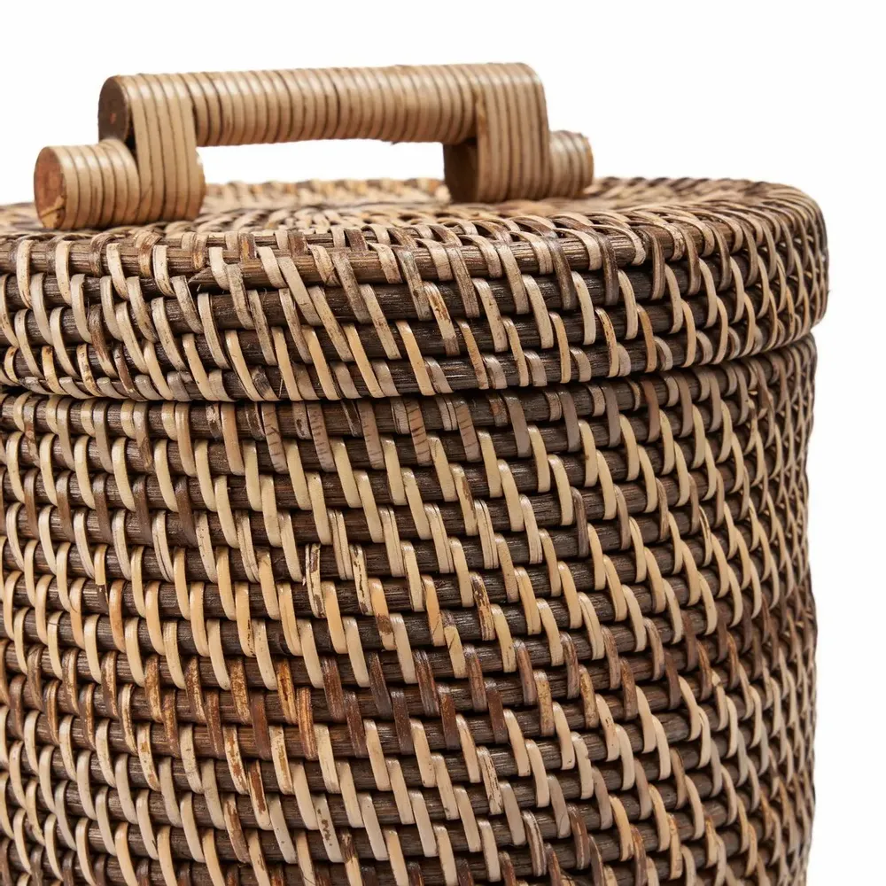 Boîtes de rangement  - Le Panier En Rotin Haut - Brun Naturel - BAZAR BIZAR LIVING