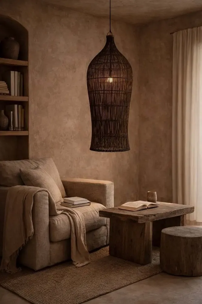 Abat-jours - La Suspension Oasis Tower - Noyer Foncé - XL - BAZAR BIZAR LIVING