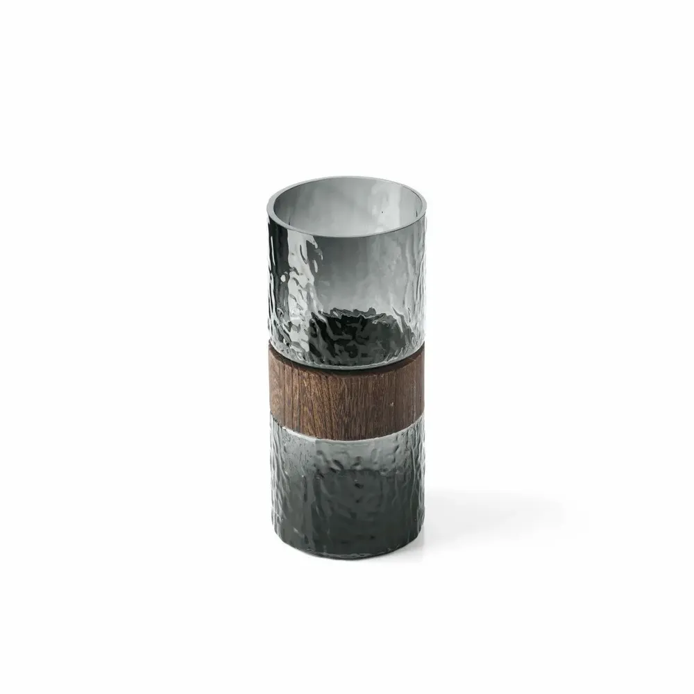 Vases - Le Vase Wood You Be Mine – Gris Foncé – M - BAZAR BIZAR LIVING