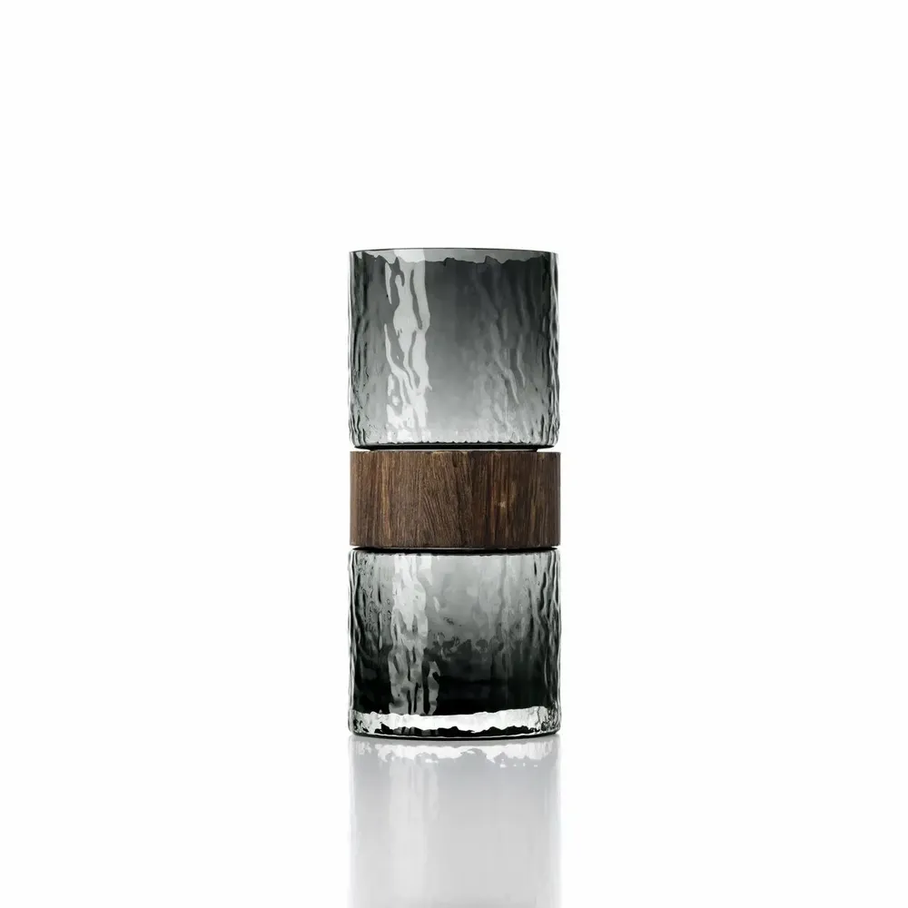 Vases - Le Vase Wood You Be Mine – Gris Foncé – M - BAZAR BIZAR LIVING