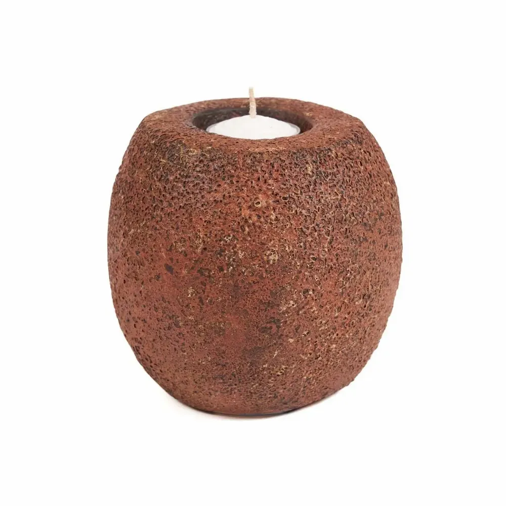 Bougeoirs et photophores  - Le Bougeoir Cavestone - Terre Cuite - BAZAR BIZAR LIVING