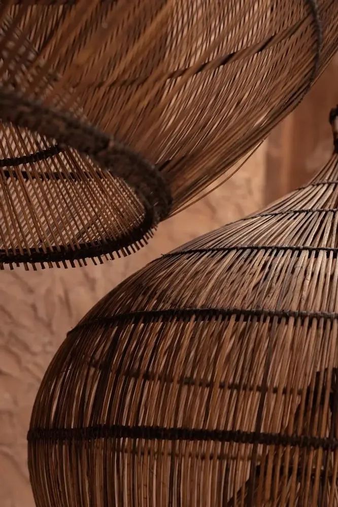Abat-jours - La Desert Gourd Suspension - Noyer Foncé - L - BAZAR BIZAR LIVING