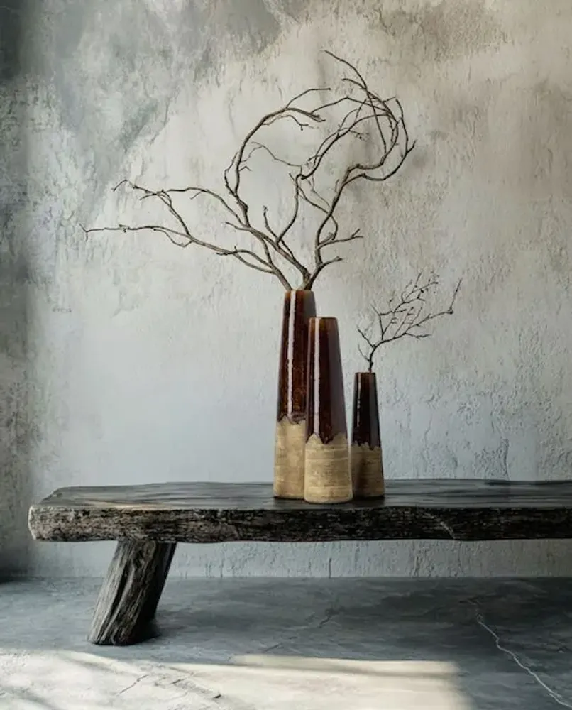 Vases - Le Vase Cône Ambre - Brun Béton - S - BAZAR BIZAR LIVING