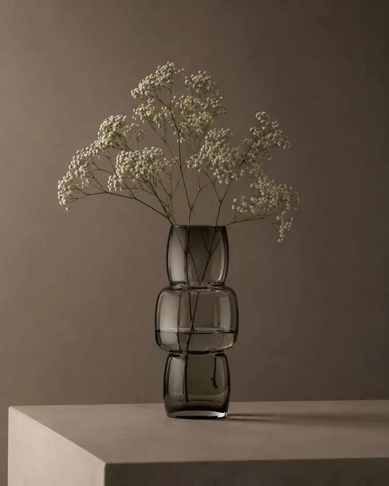 Vases - The Cubes Vase - Dark Grey - M - BAZAR BIZAR LIVING