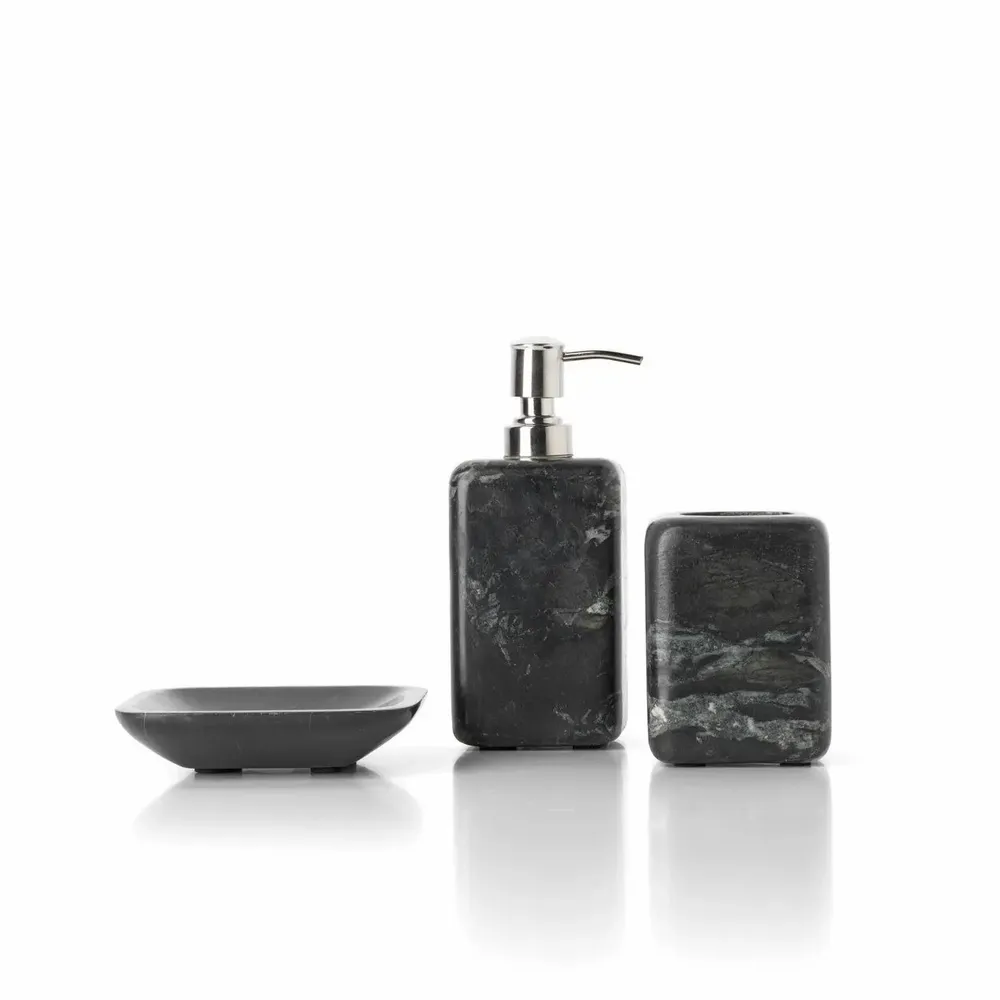 Porte-savons - Le Distributeur de Savon en Marbre - Noir Marine - BAZAR BIZAR LIVING