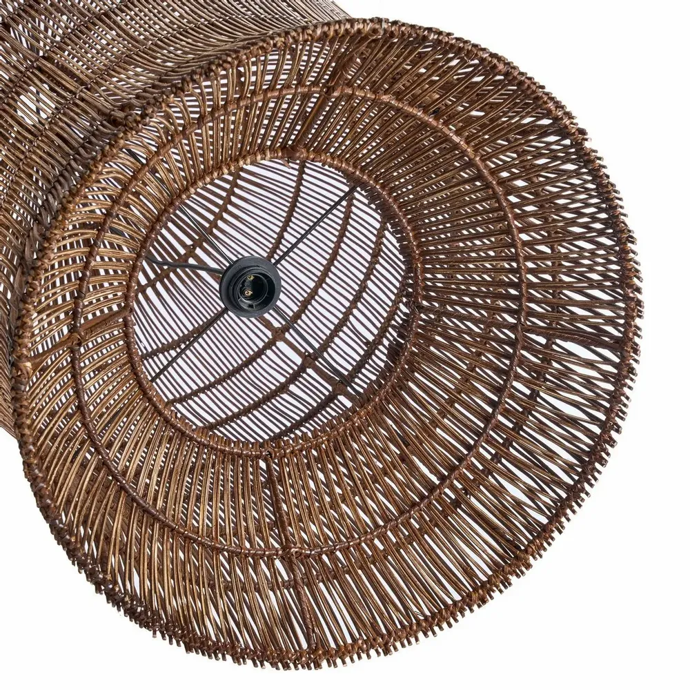 Abat-jours - La Woven Bell Suspension - Noyer Foncé - XL - BAZAR BIZAR LIVING