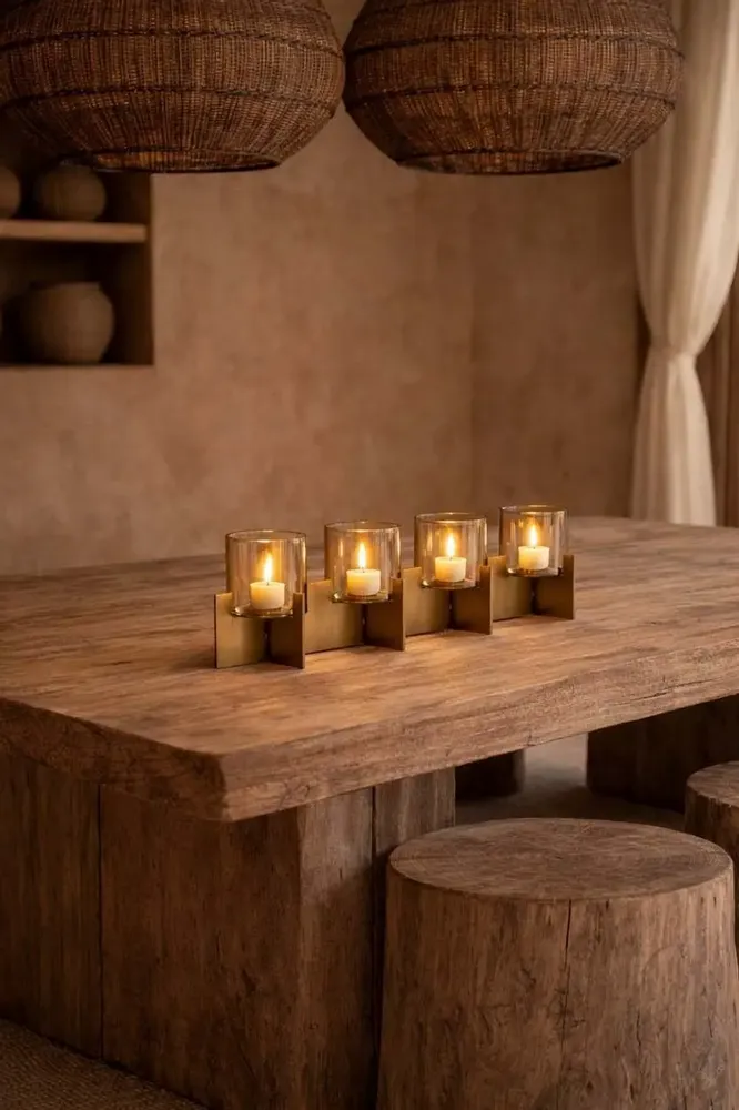 Bougeoirs et photophores  - Le Bougeoir Quarta - Or - BAZAR BIZAR LIVING